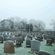 Winter in the graveyard