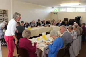 The lunch in progress