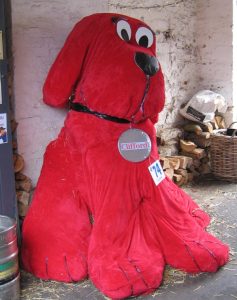 Clifford the big red dog at The Crown