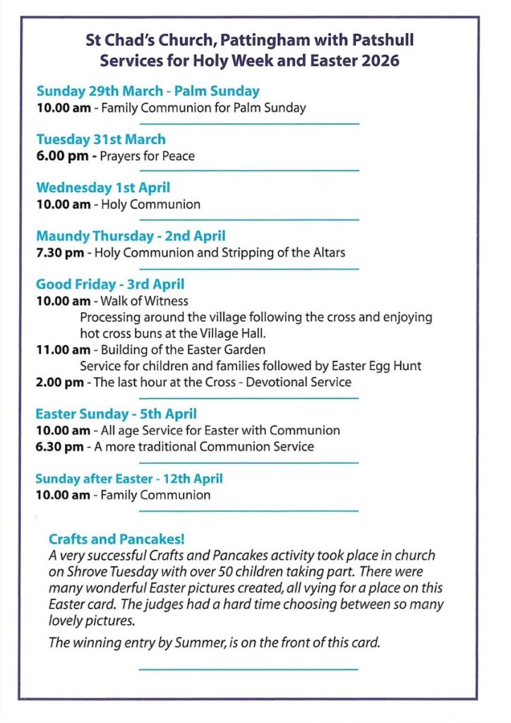 Easter card 2026 page 2